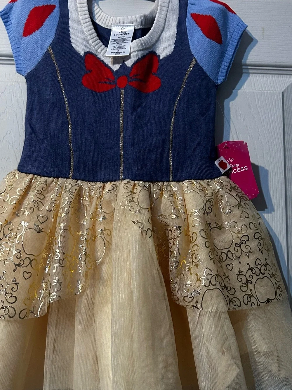 Disney Girls Navy, Light Blue, Red & Gold Princess Costume Dress